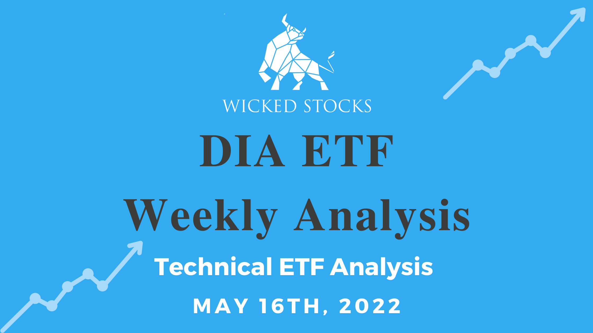 DIA Weekly ETF Technical Analysis 5/15/22