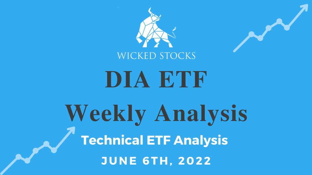 DIA Weekly ETF Technical Analysis 6/6/22