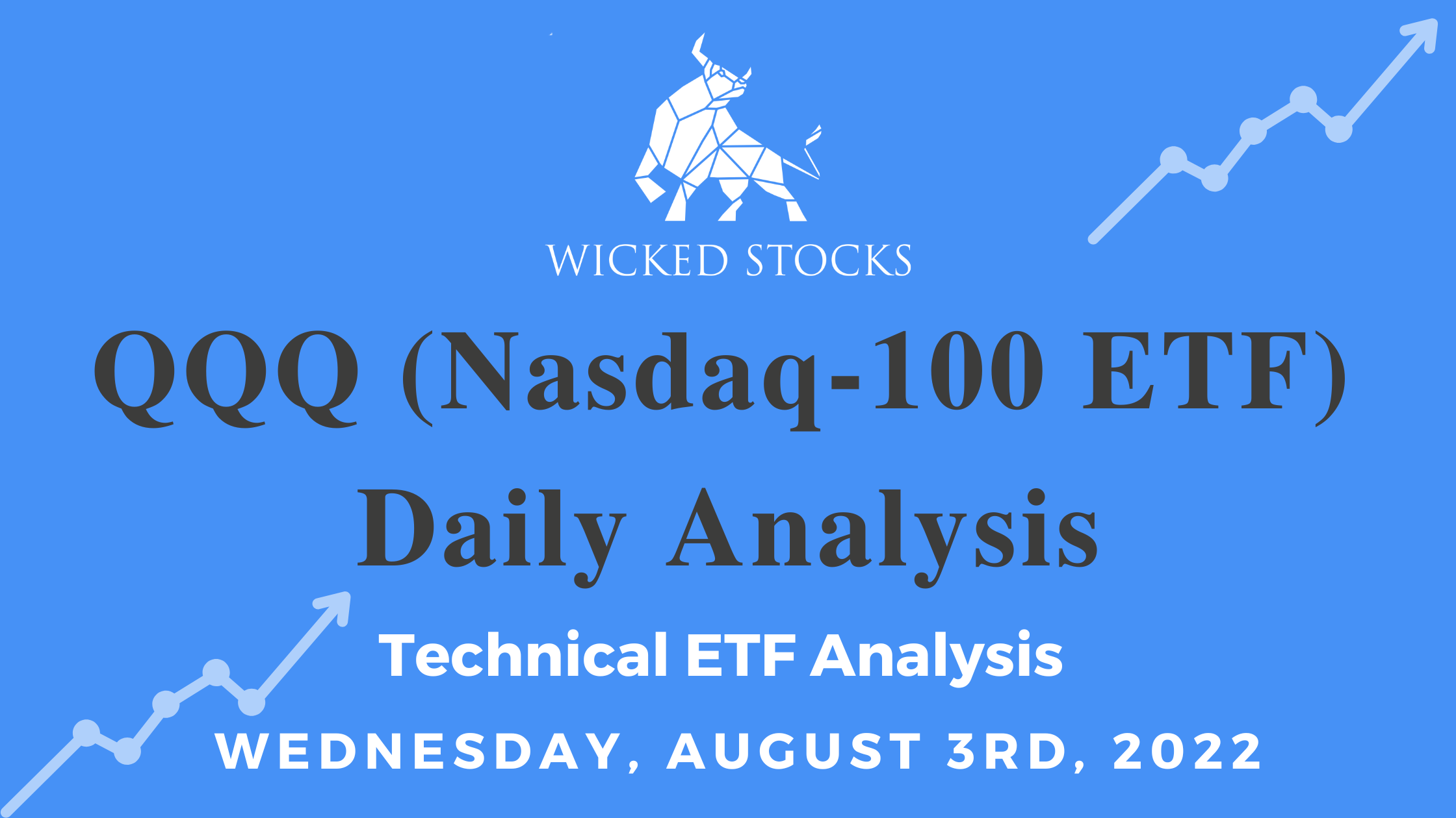 QQQ Daily ETF Technical Analysis 8/3/22