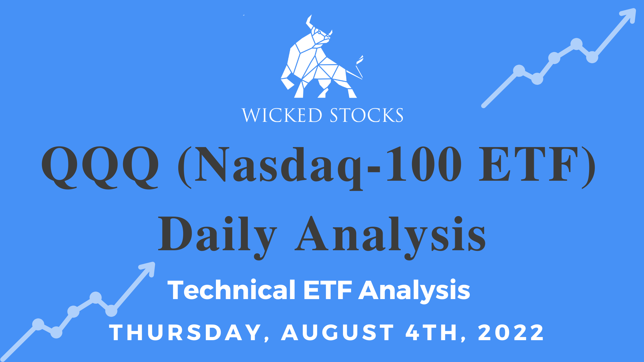 QQQ Daily ETF Technical Analysis 8/4/22