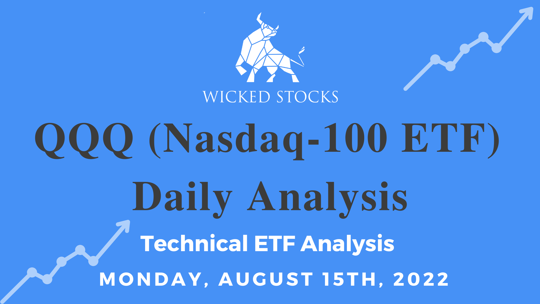 QQQ Daily ETF Technical Analysis 8/15/22