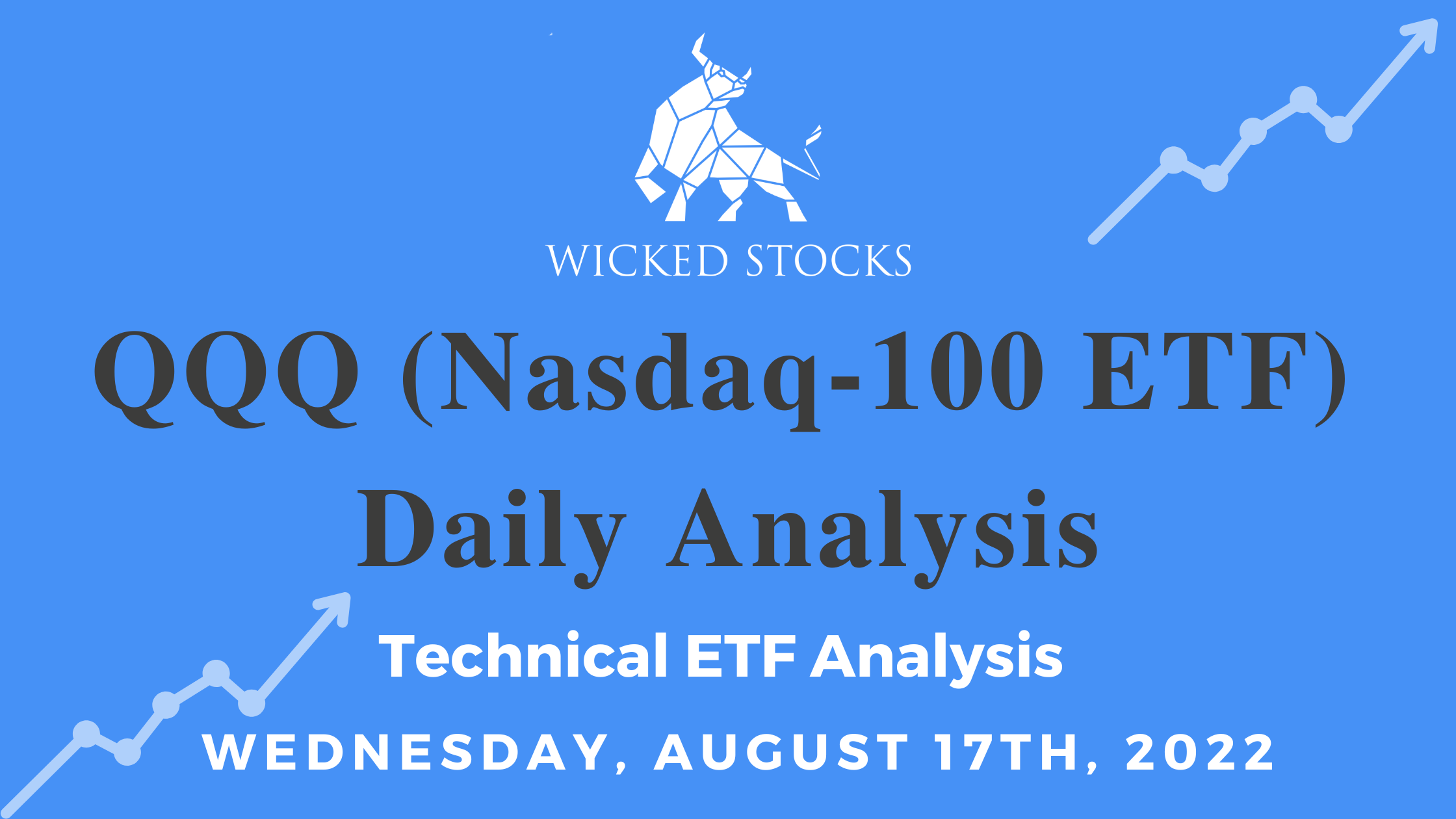 QQQ Daily ETF Technical Analysis 8/17/22