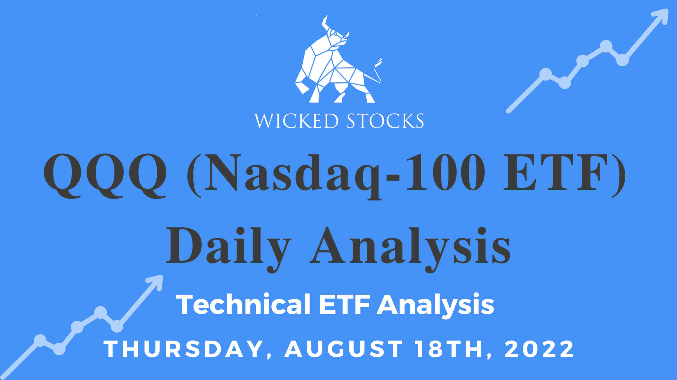 QQQ Daily ETF Technical Analysis 8/18/22