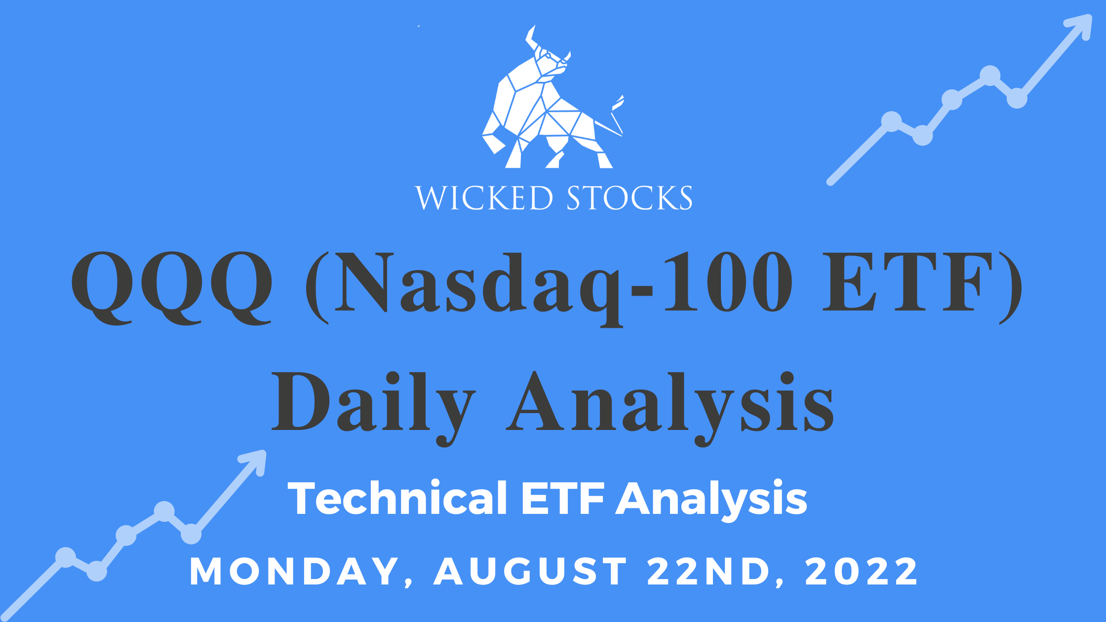 QQQ Daily ETF Technical Analysis 8/22/22