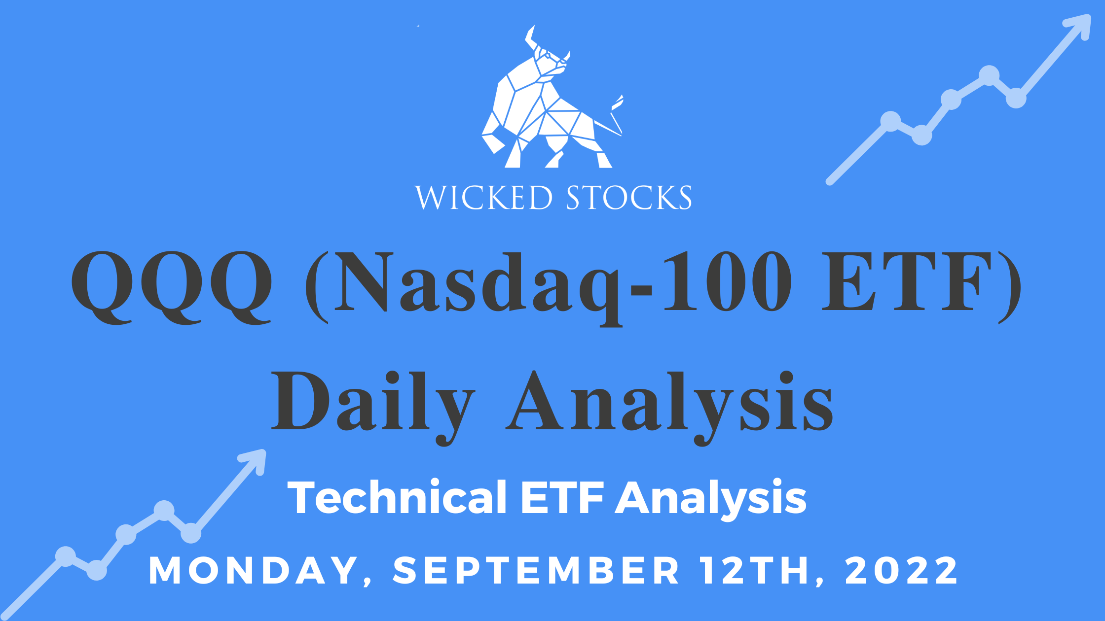 Daily QQQ ETF Technical Analysis 9/12/22