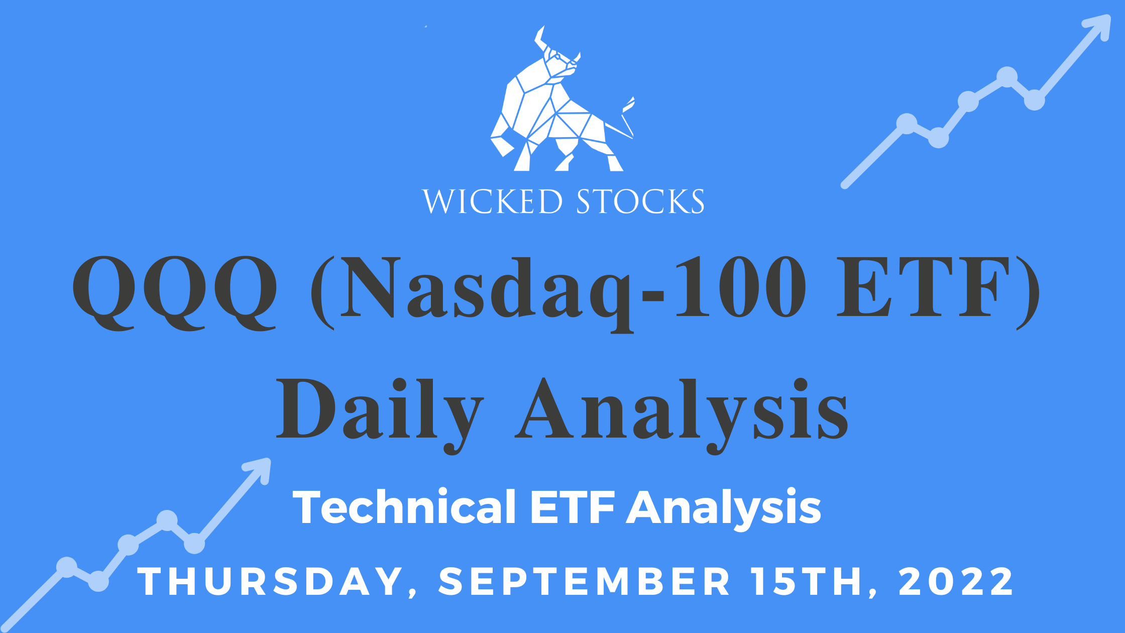 QQQ Daily ETF Technical Analysis 9/15/22