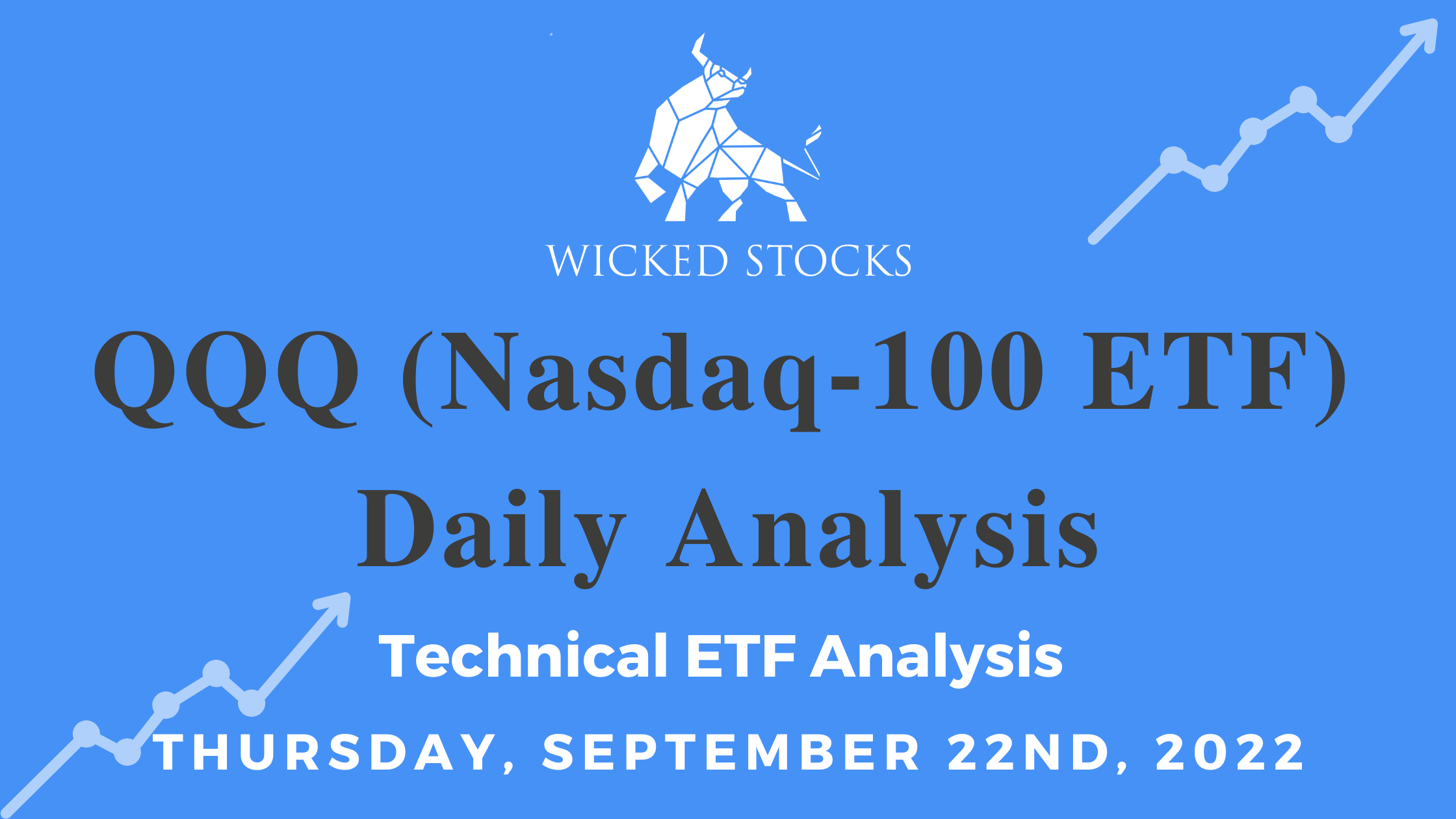 QQQ Daily ETF Technical Analysis 9/22/22