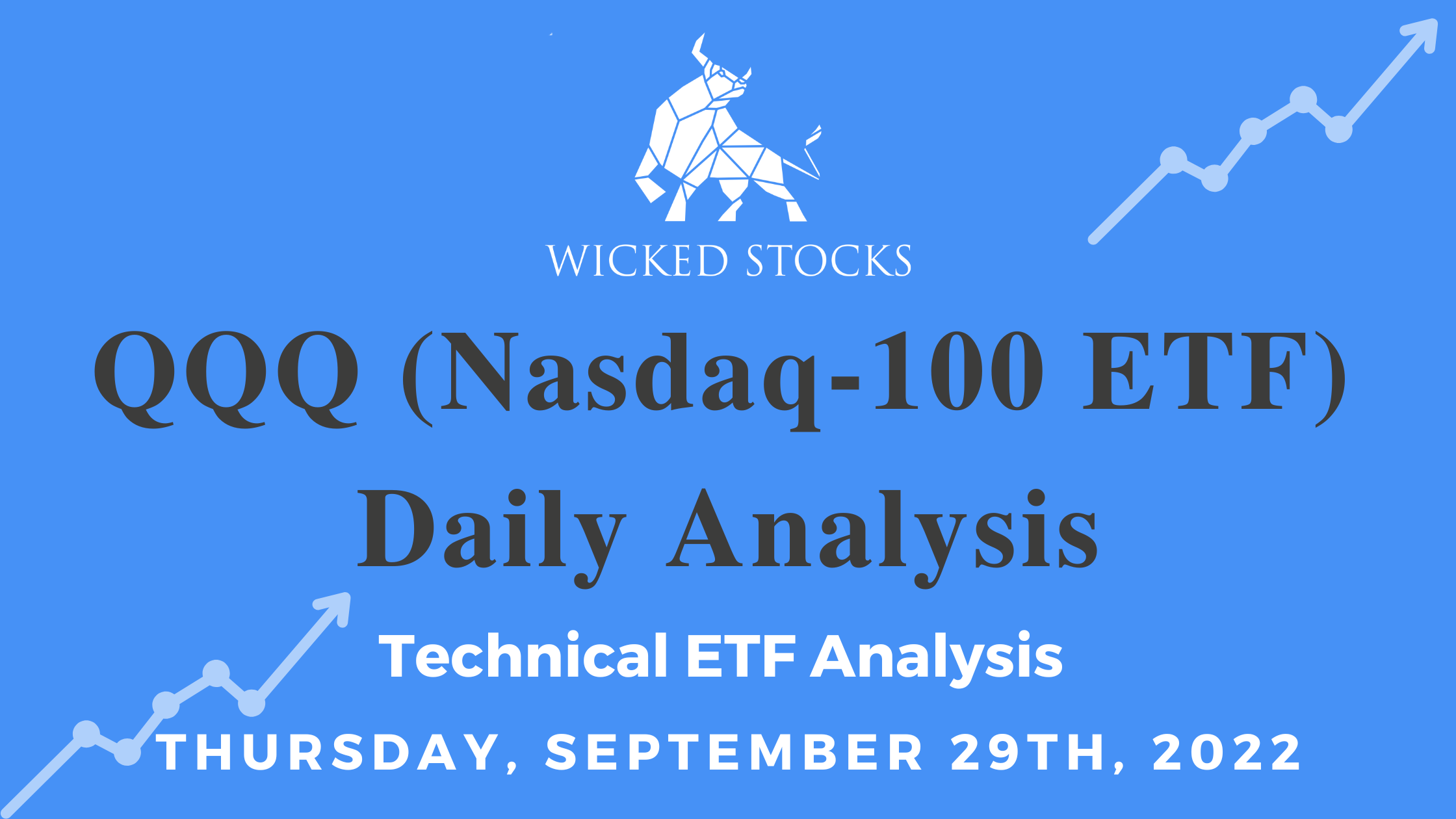 QQQ Daily ETF Technical Analysis 9/29/22