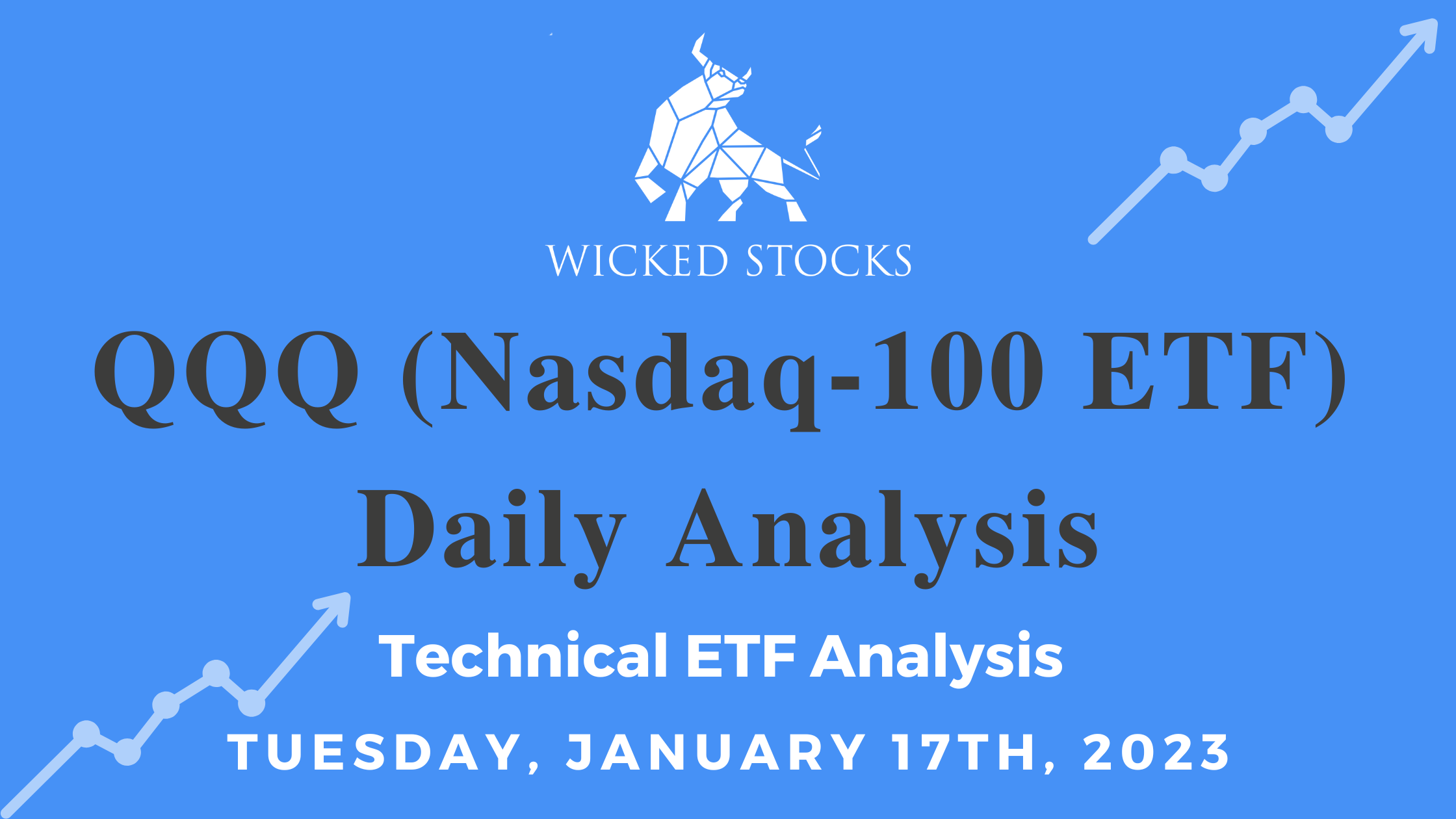 QQQ Daily ETF Technical Analysis 1/17/23