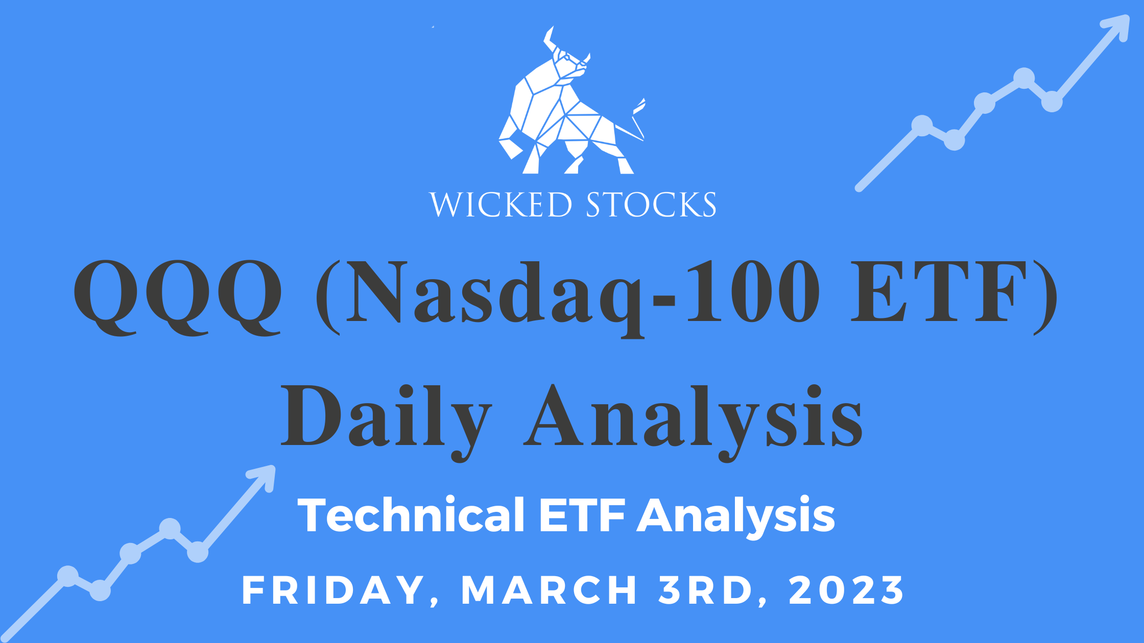 QQQ Daily ETF Technical Analysis 3/3/23