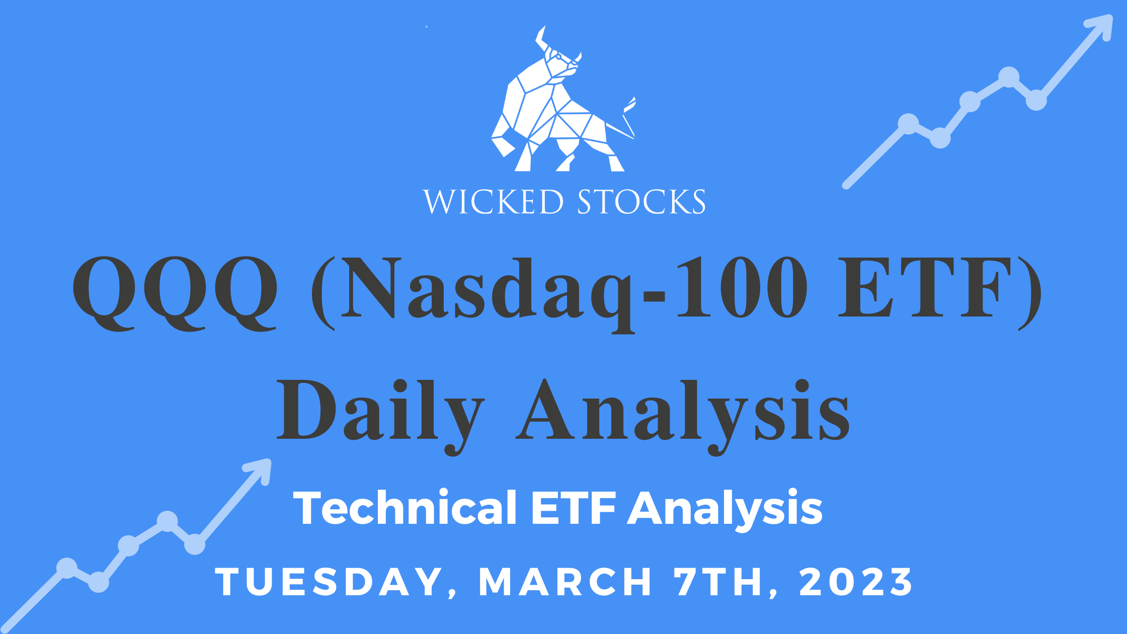 QQQ Daily ETF Technical Analysis 3/7/23