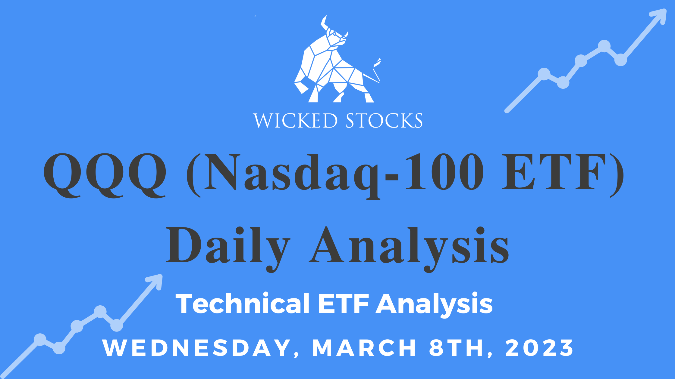 QQQ Daily ETF Technical Analysis 3/8/23