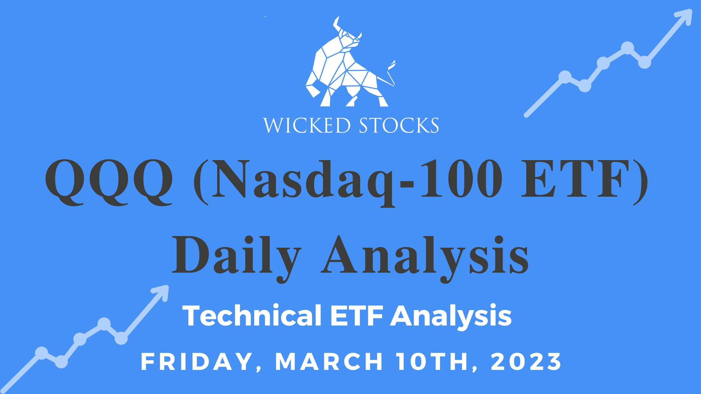 QQQ Daily ETF Technical Analysis 3/10/23