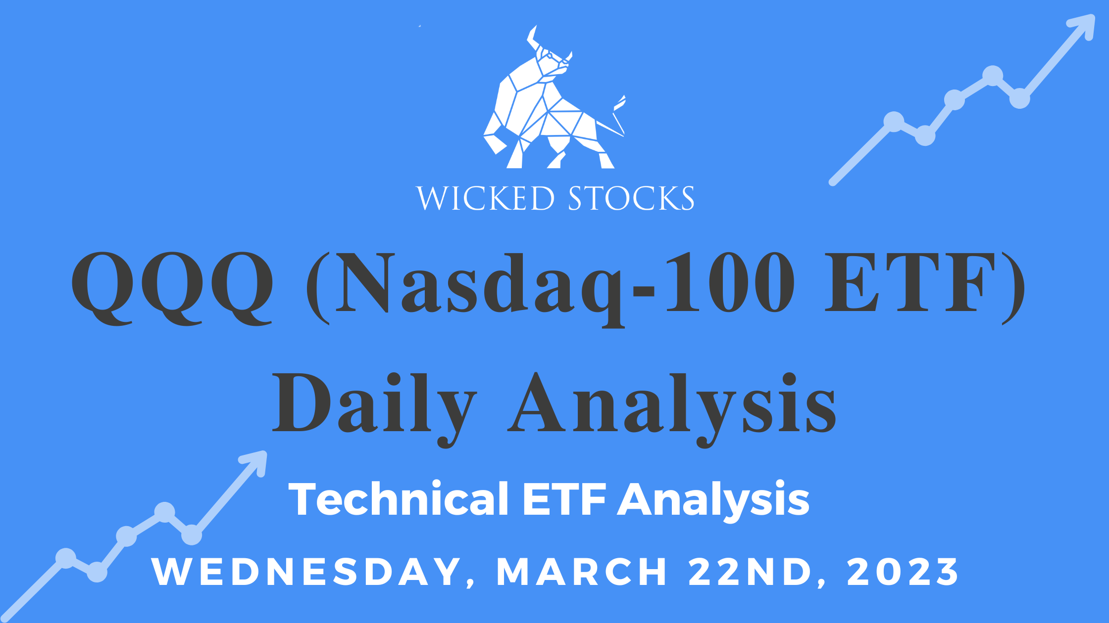 QQQ Daily ETF Technical Analysis 3/22/23