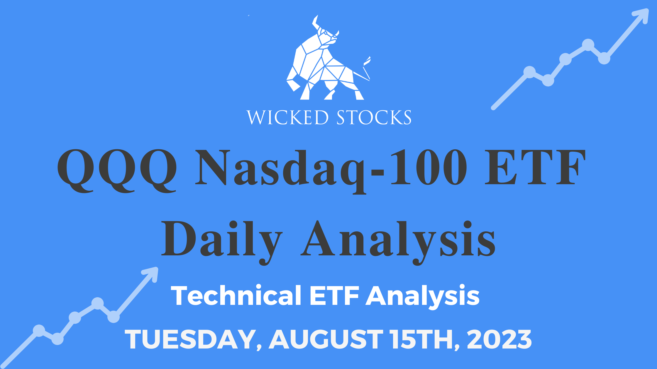 QQQ Daily ETF Technical Analysis 8/15/23