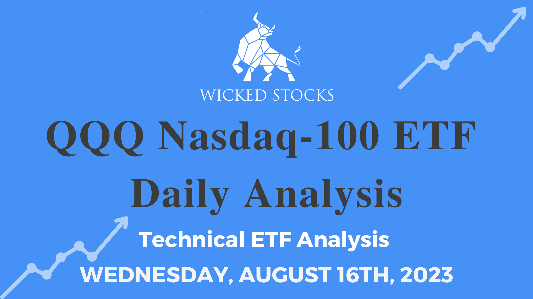 QQQ Daily ETF Technical Analysis 8/16/23