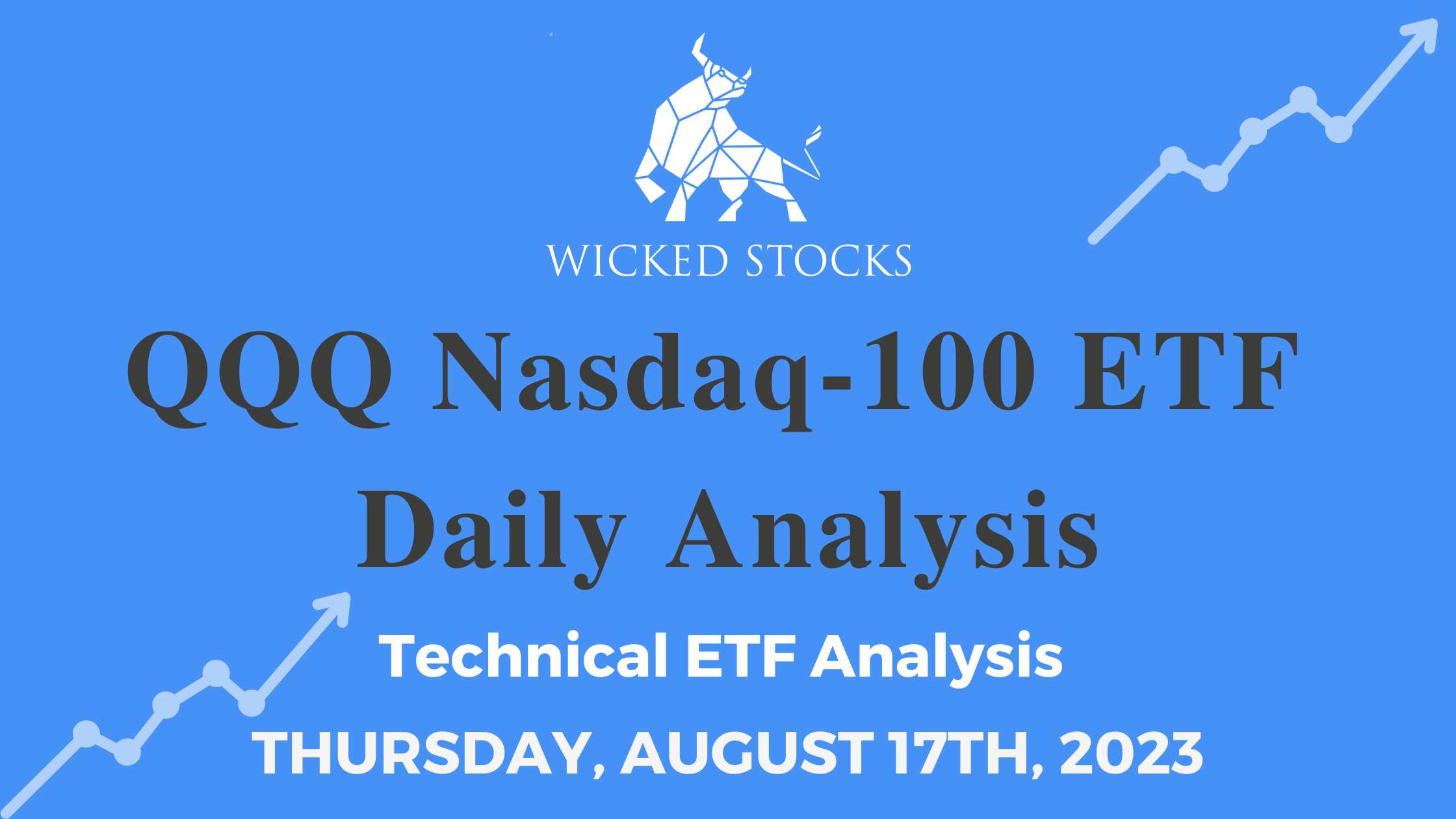 QQQ Daily ETF Technical Analysis 8/17/23