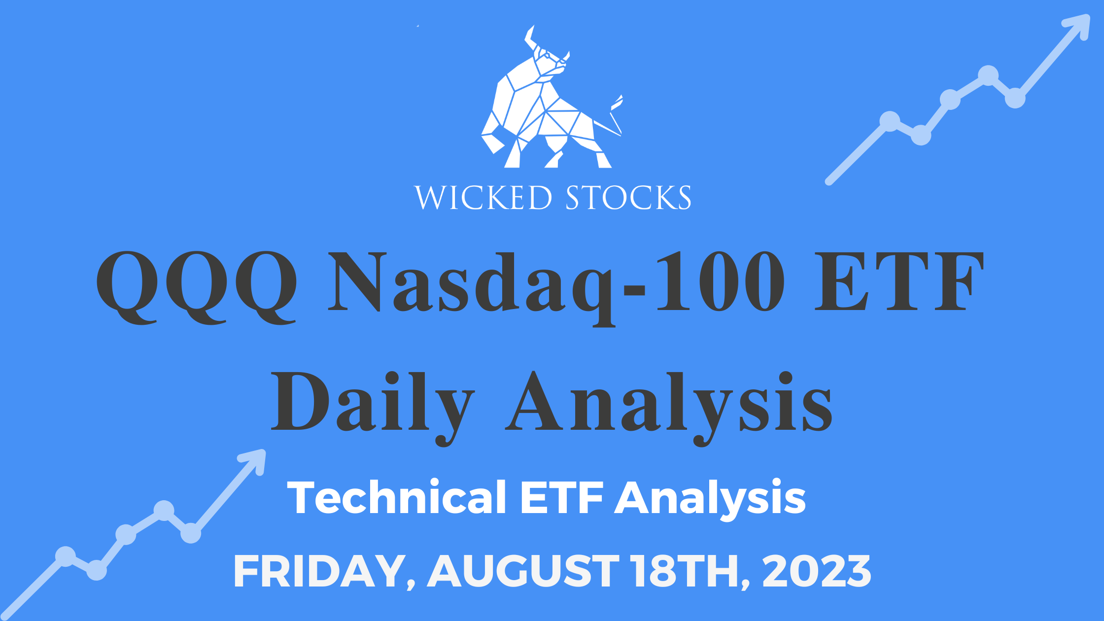 QQQ Daily ETF Technical Analysis 8/18/23