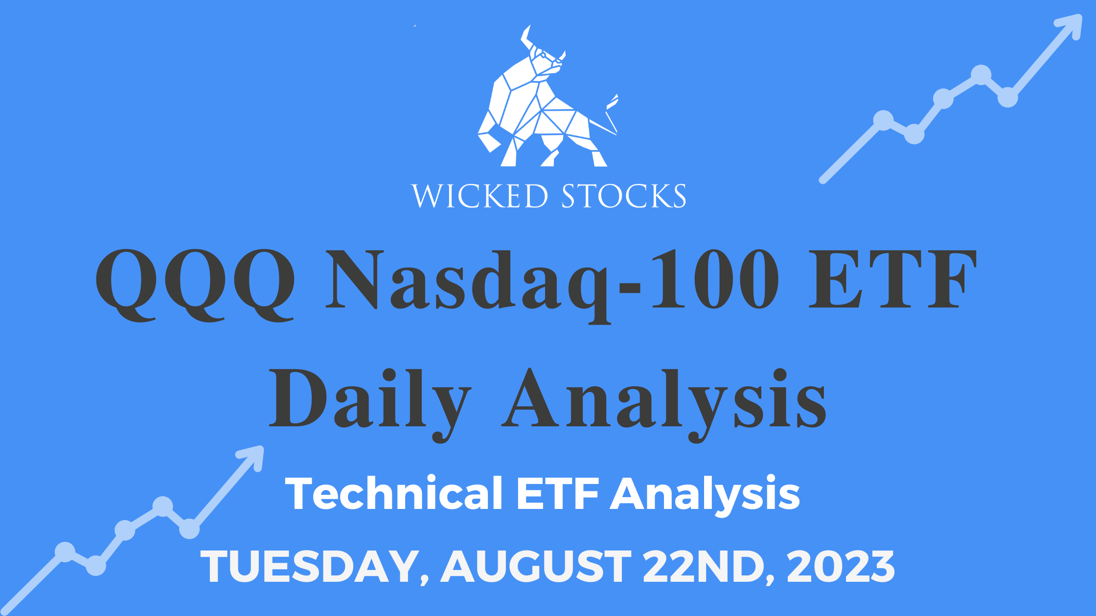 QQQ Daily ETF Technical Analysis 8/22/23