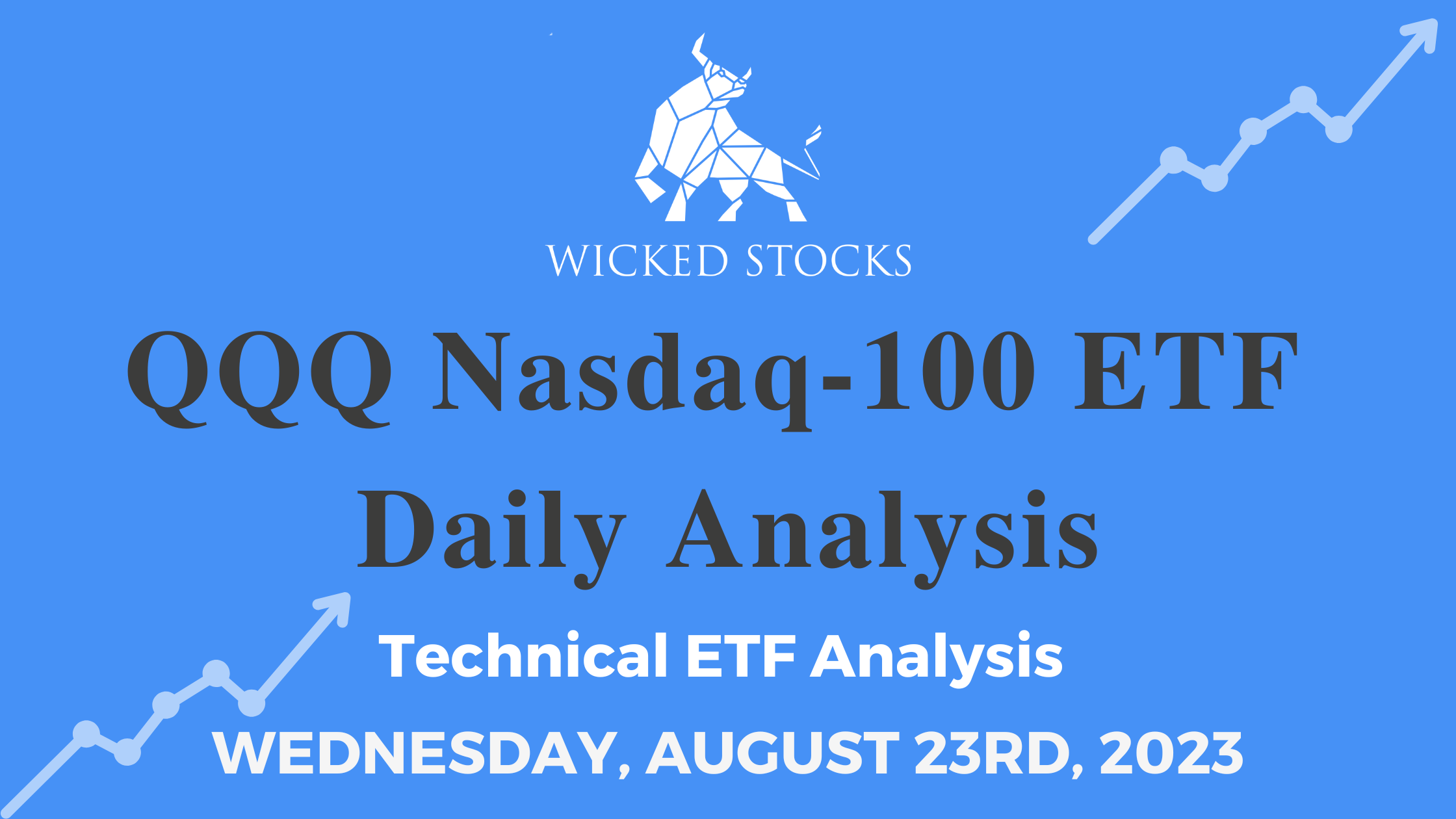 QQQ Daily ETF Technical Analysis 8/23/23