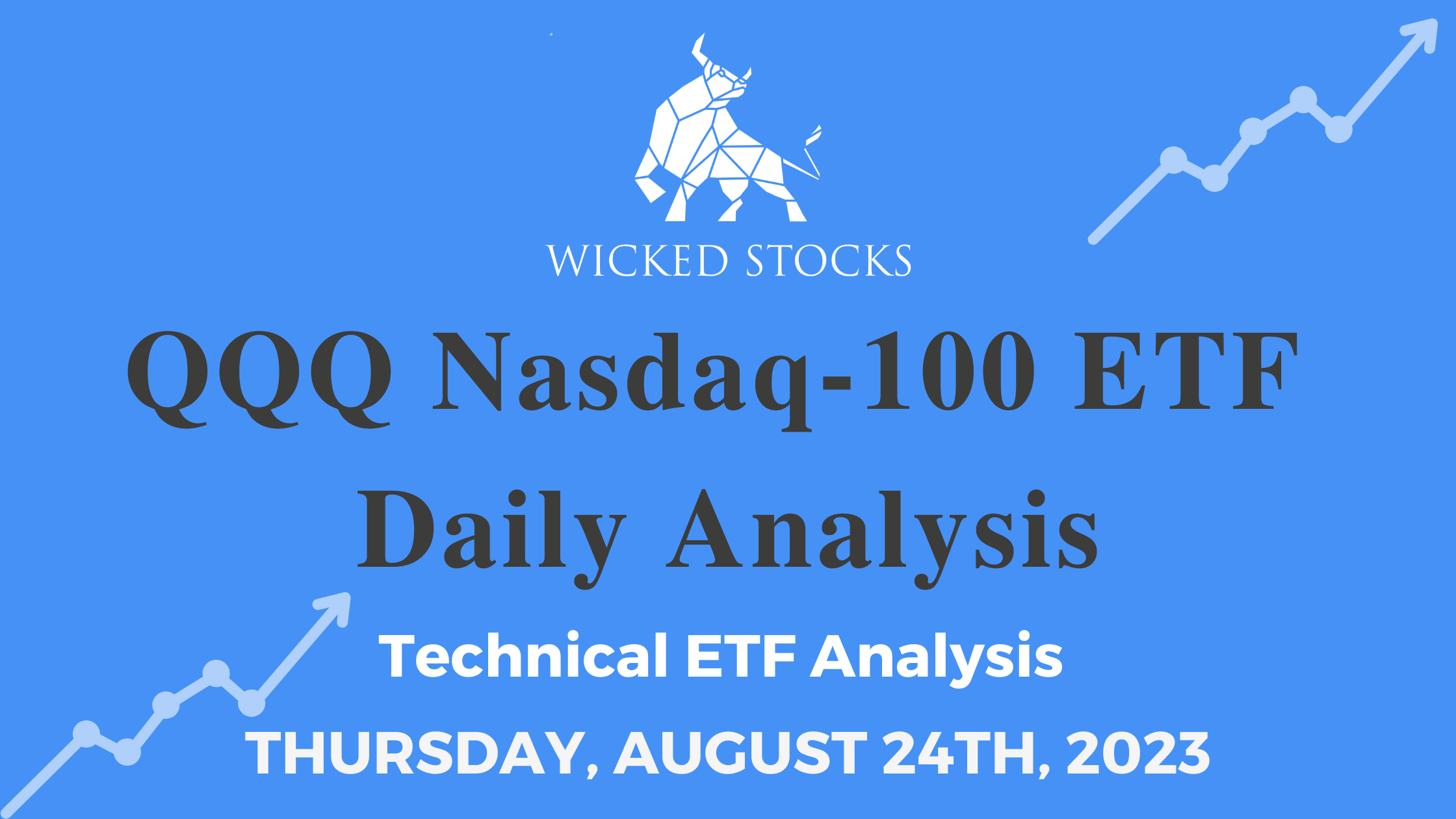 QQQ Daily ETF Technical Analysis 8/24/23