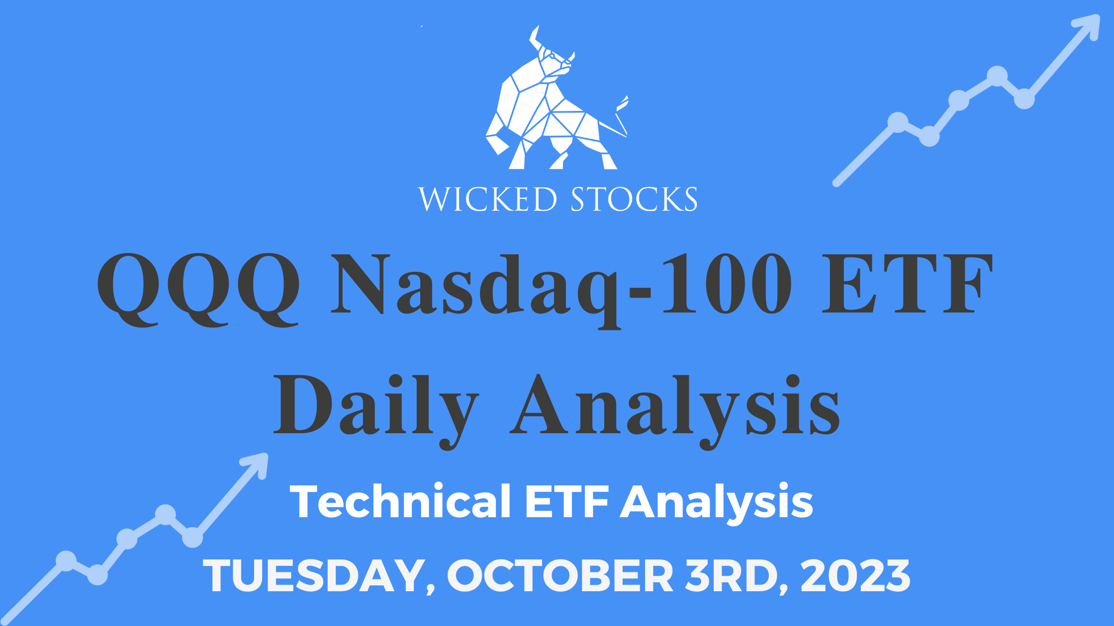 QQQ Daily ETF Analysis 10/3/23