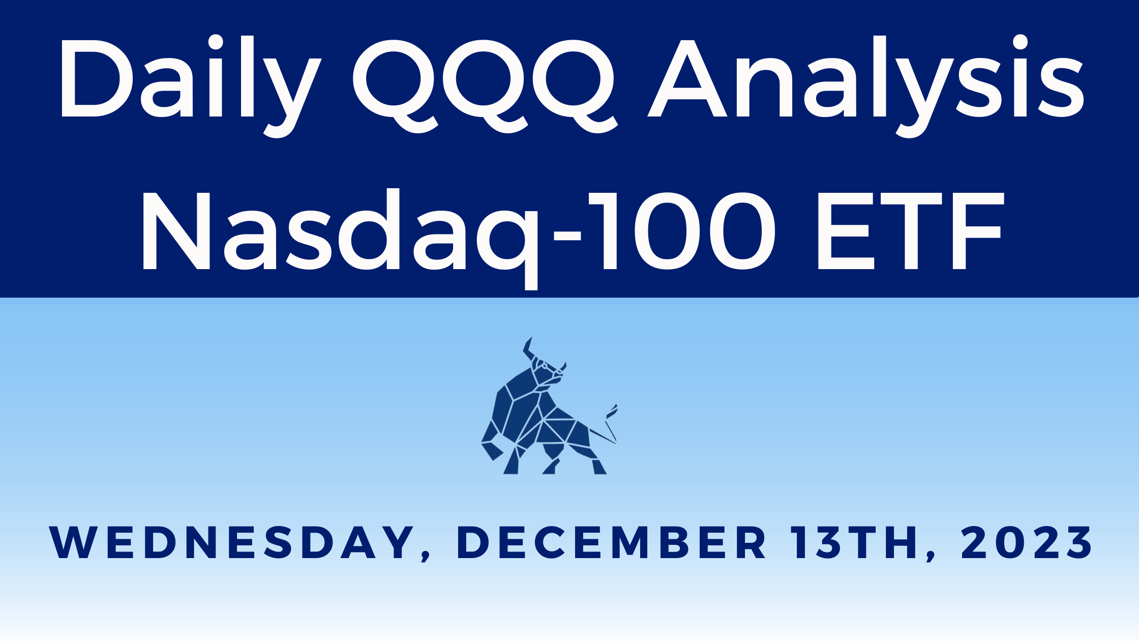 Daily QQQ Report 12/13/23