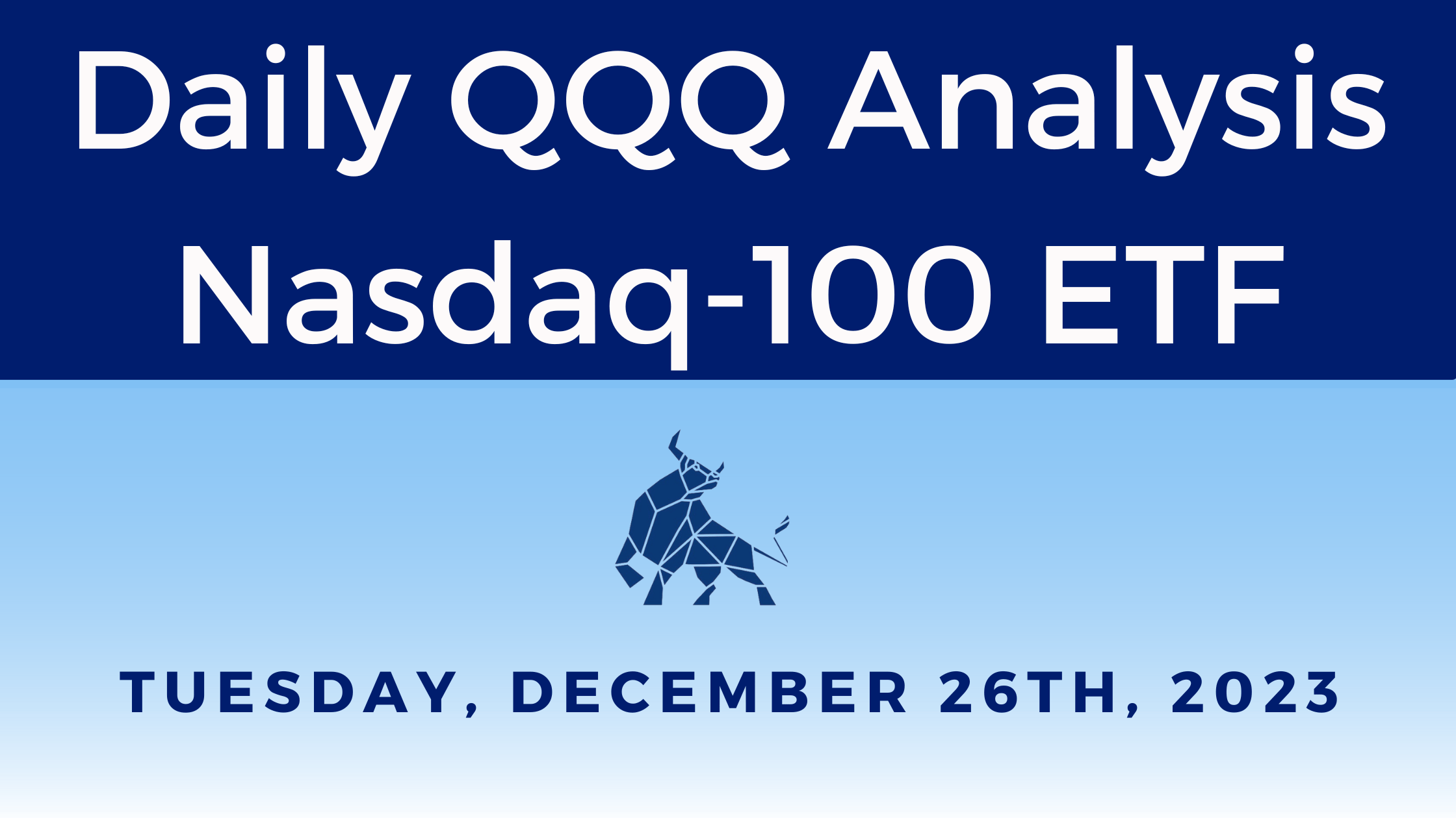 Daily QQQ Report 12/26/23