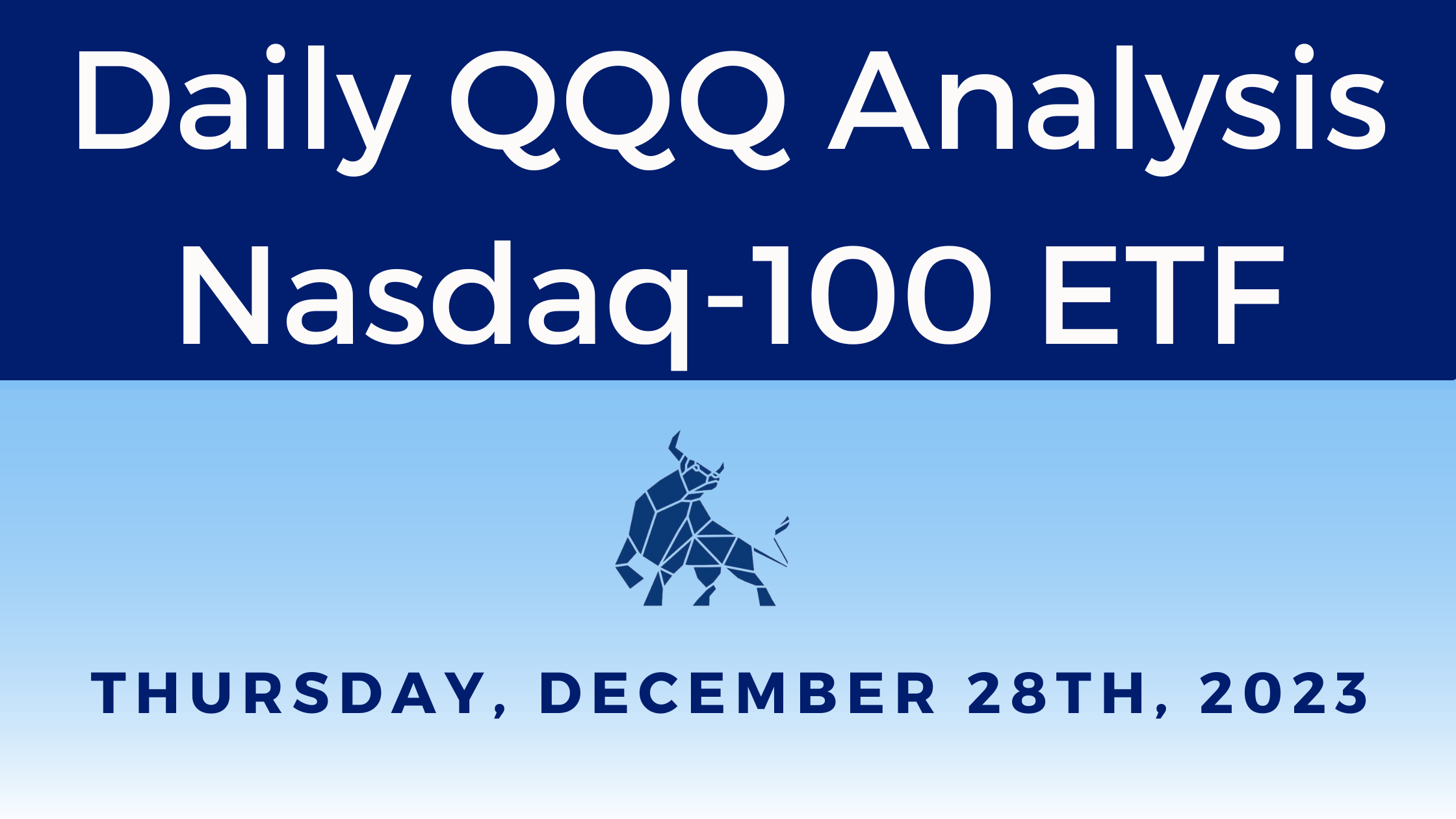 Daily QQQ Report 12/28/23